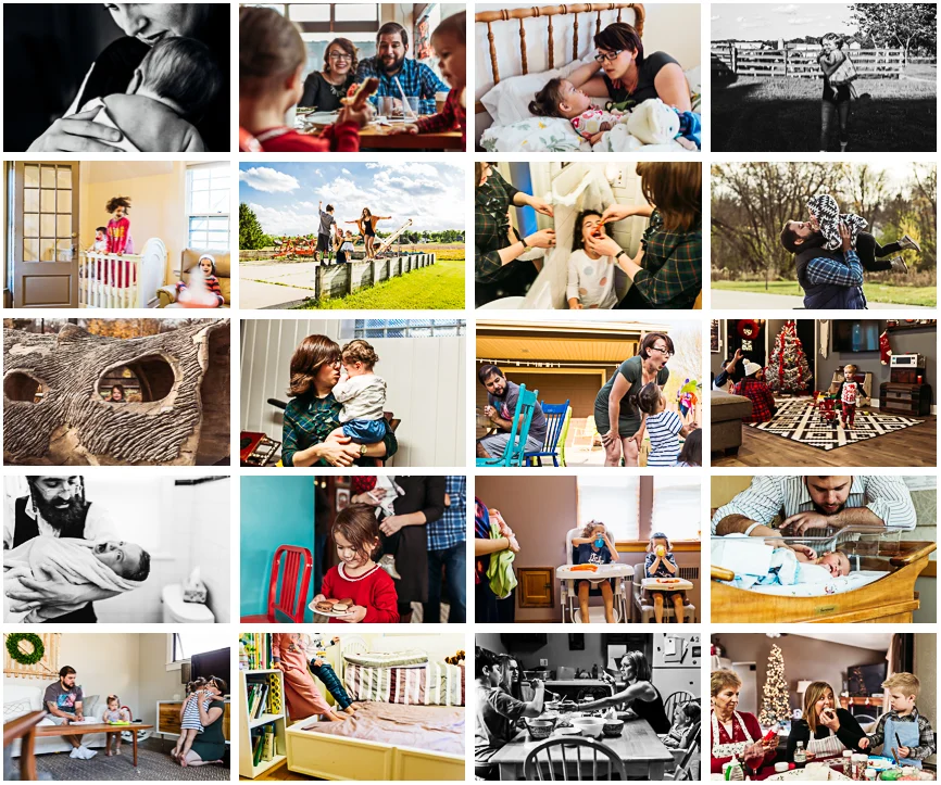 collage of client favorites photos from 2016