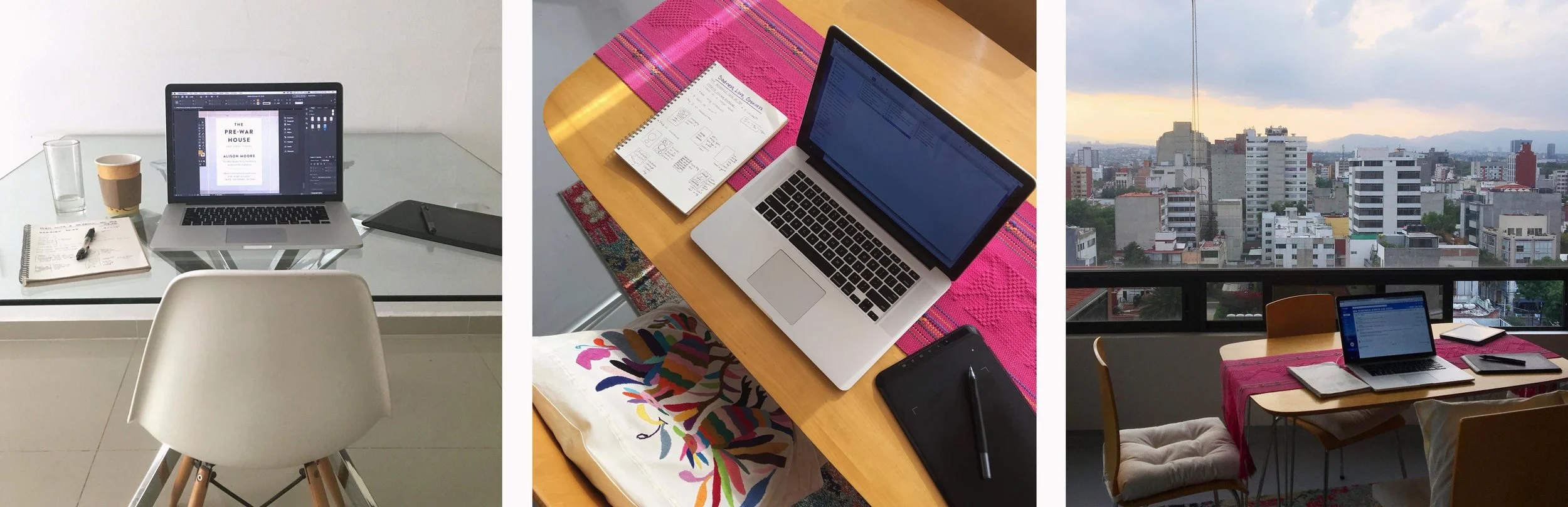 Desk spaces in Mexico City AirBnbs 