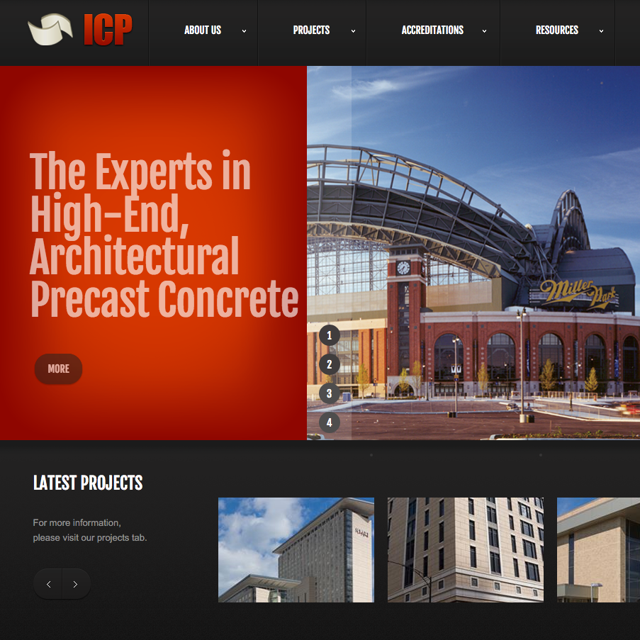 International Concrete Products Website