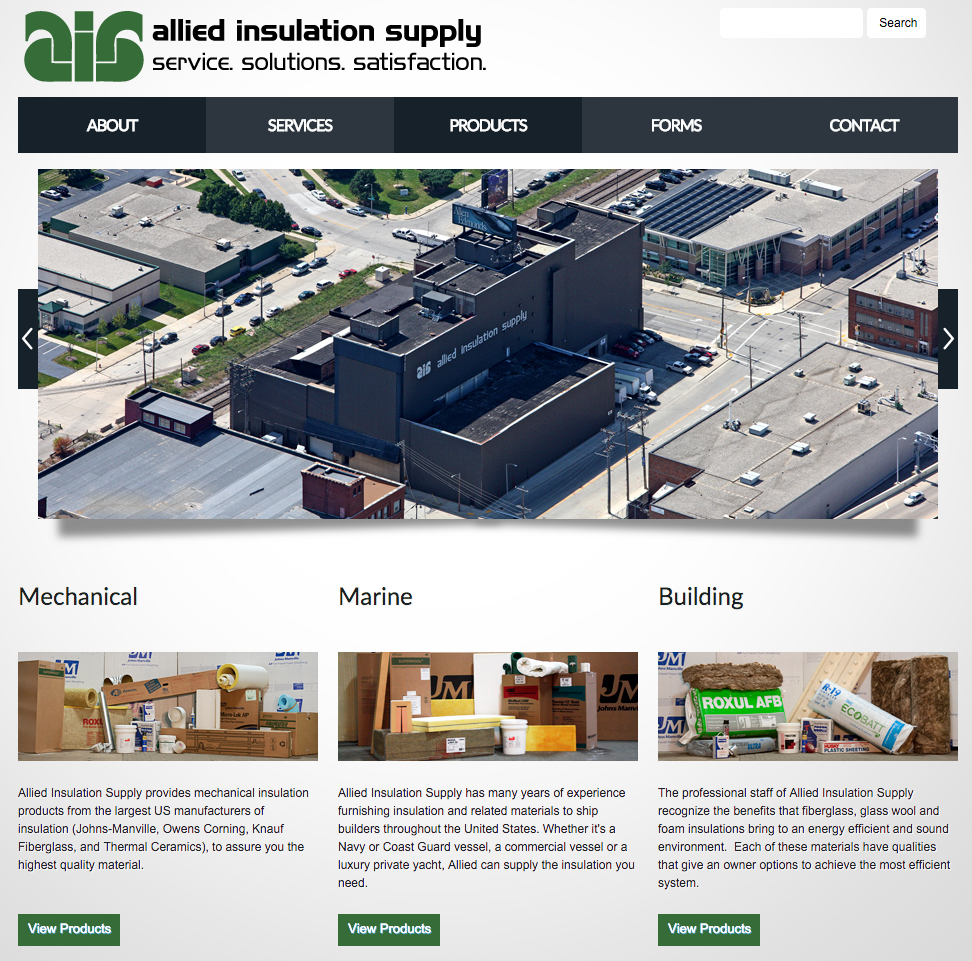 Allied Insulation Supply Website