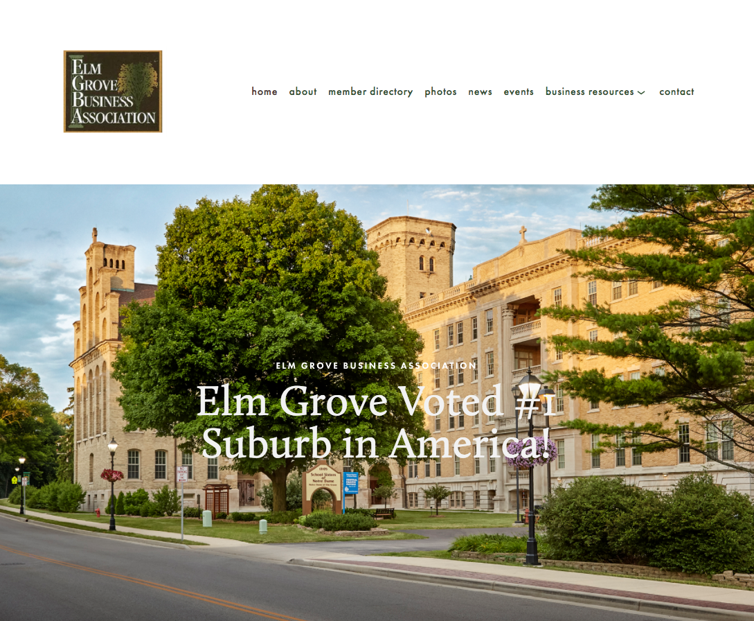 Elm Grove Business Association Website