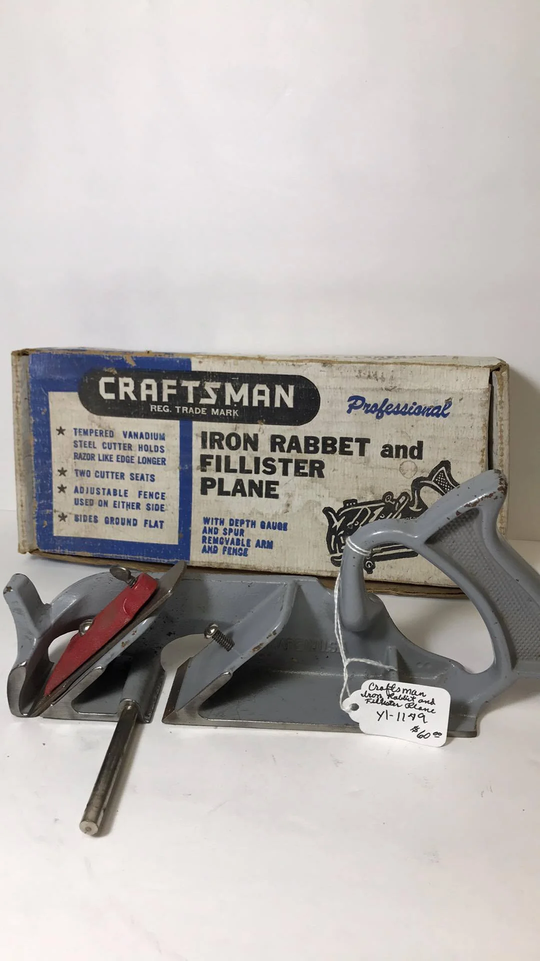 Craftsman Iron Rabbet and Fillister Plane
