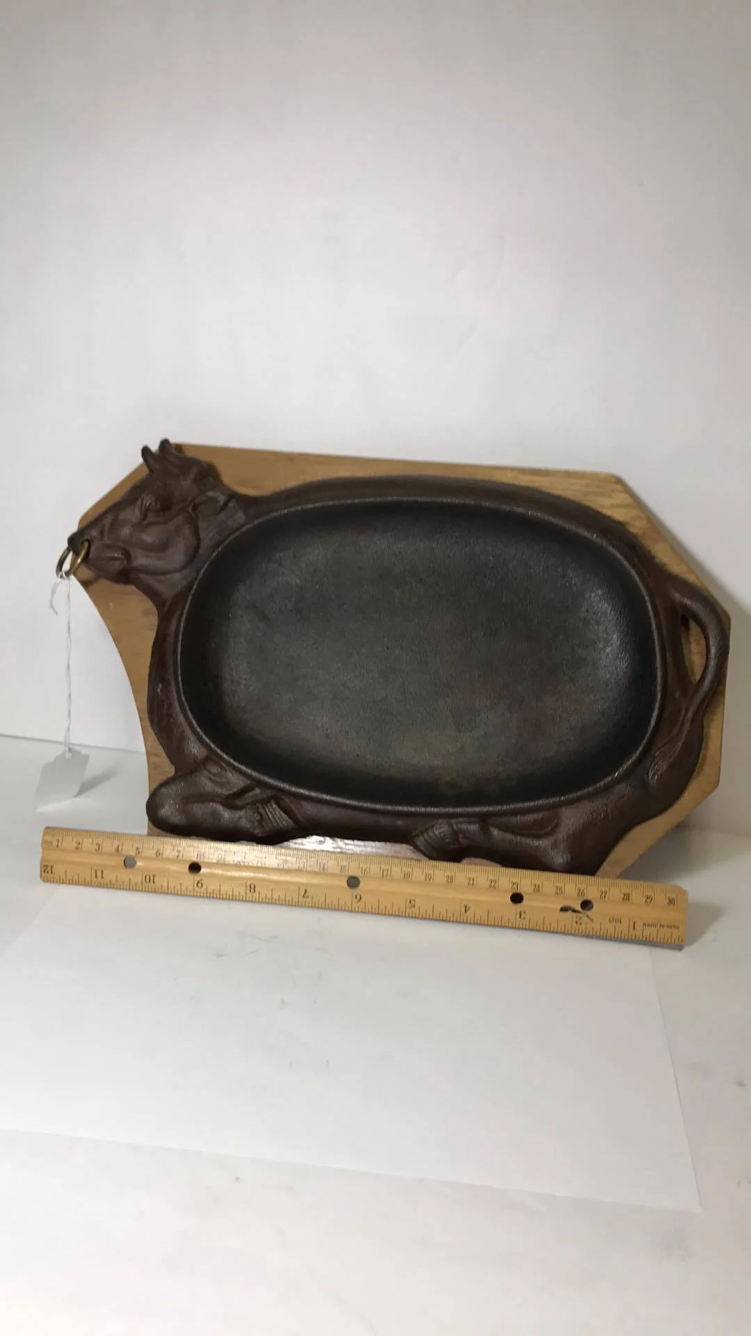 Sizzling Bull Steak Plates Vintage