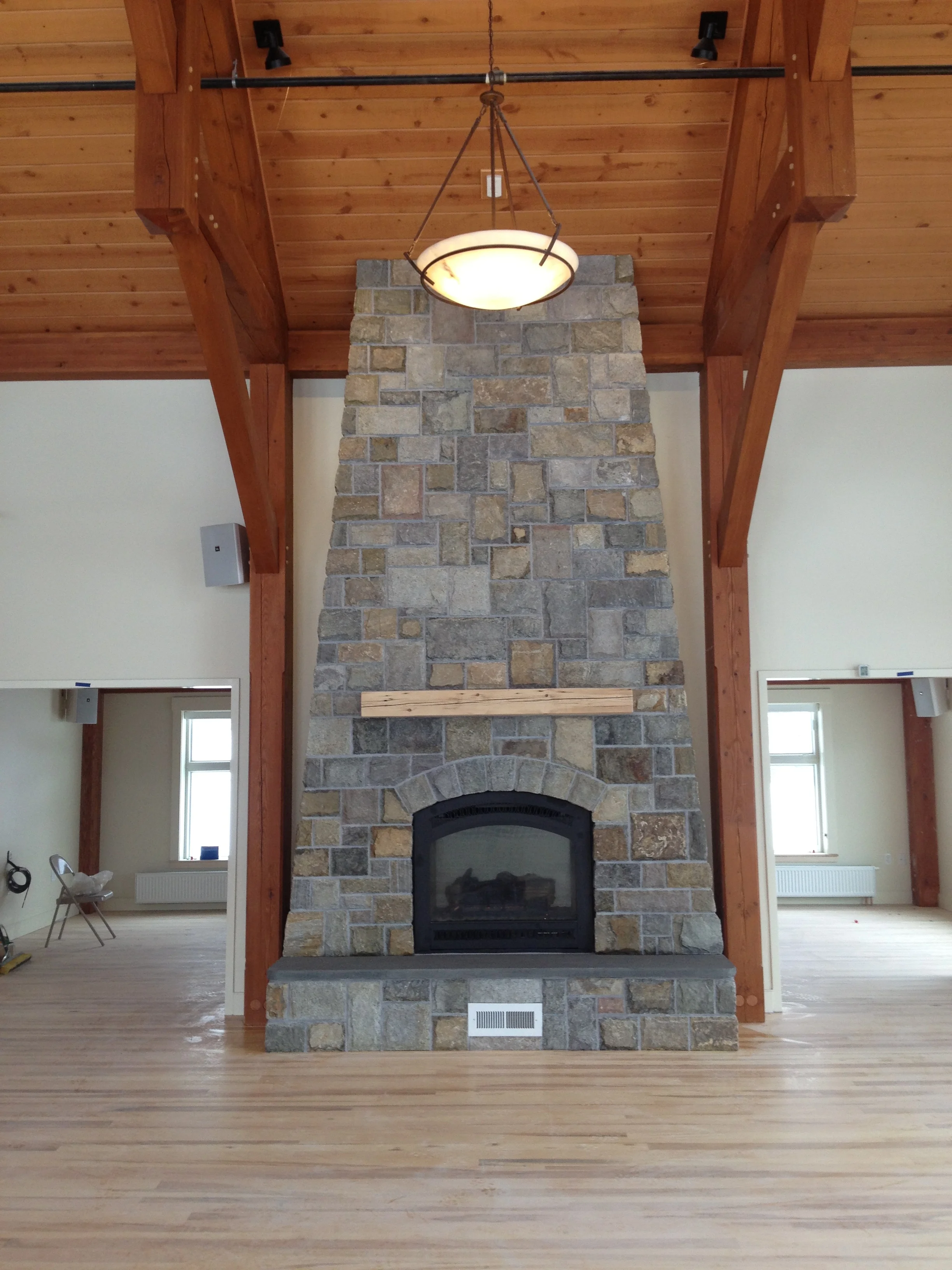 Thin Stone Veneer Fireplace