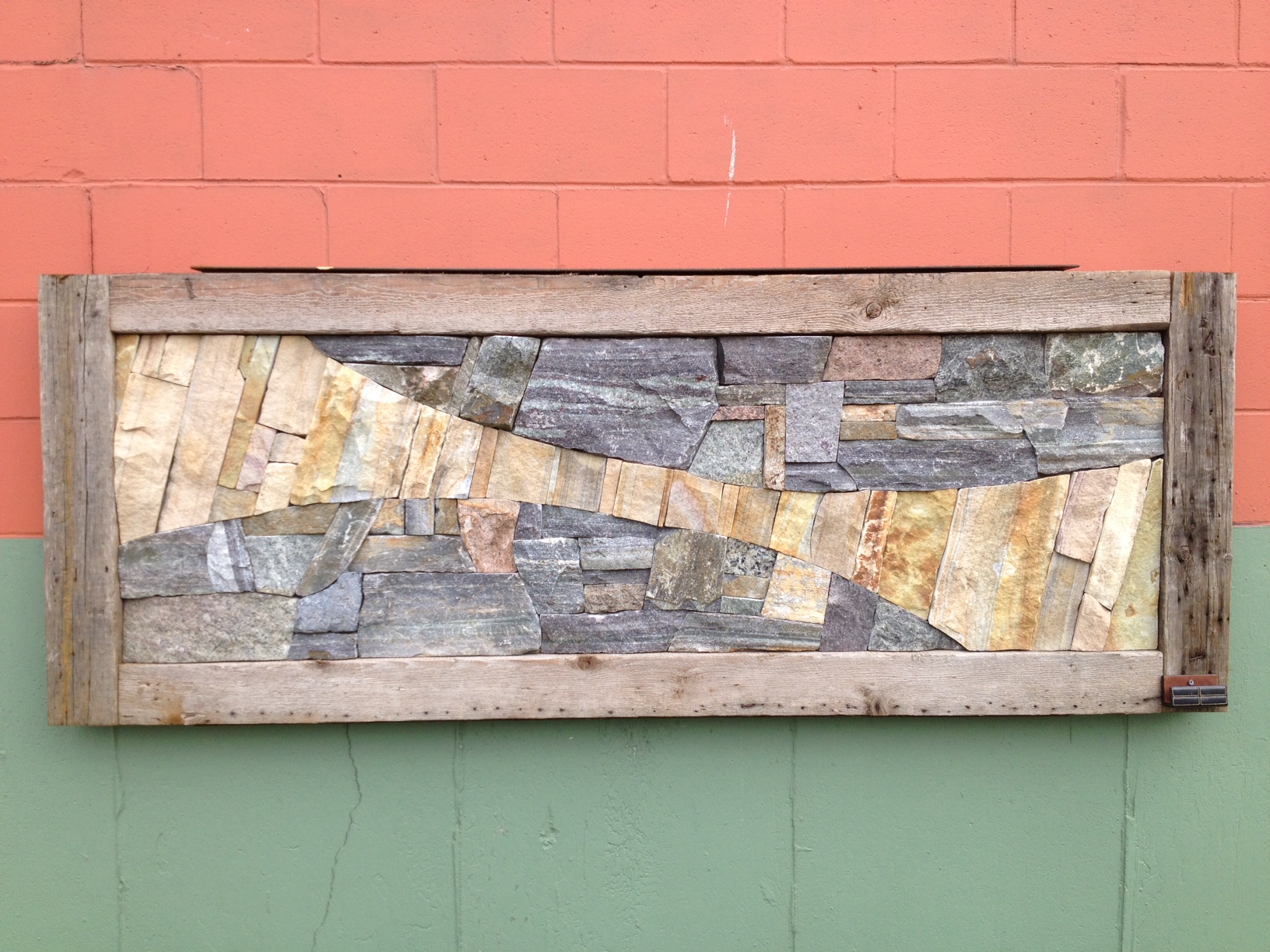 'Palatial' 72"x30" Stone + Wood