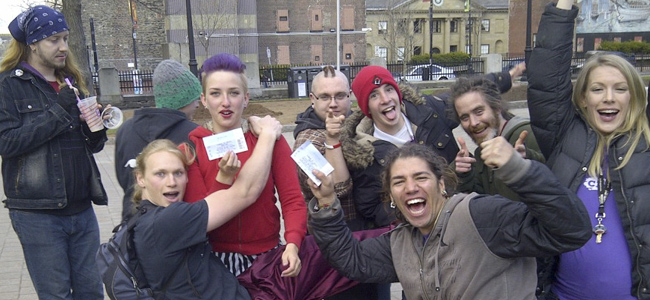 Circus Circle participants when they recieved their Cirque de Soliel tickets!