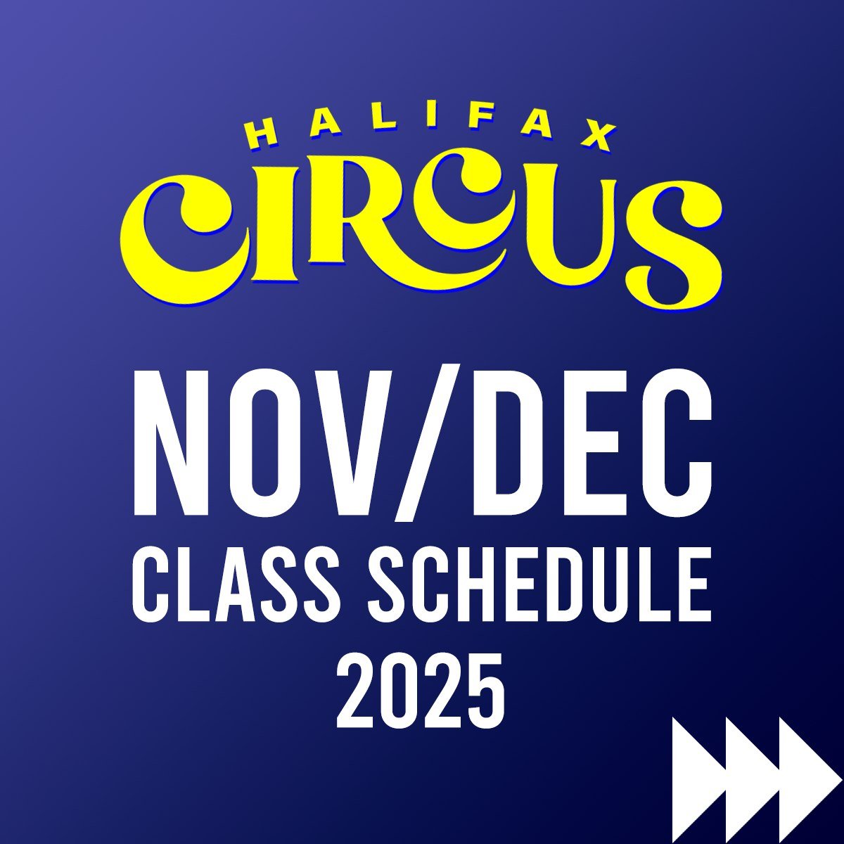 🔷 Registration is now open for ourNov/Dec 2025 Term!

This is a 6-week term starting Nov 10th. All classes are 1.5 hours in length unless otherwise noted.

🔶 Ready to register? email us at registration@halifaxcircus.com!

For complete details on al