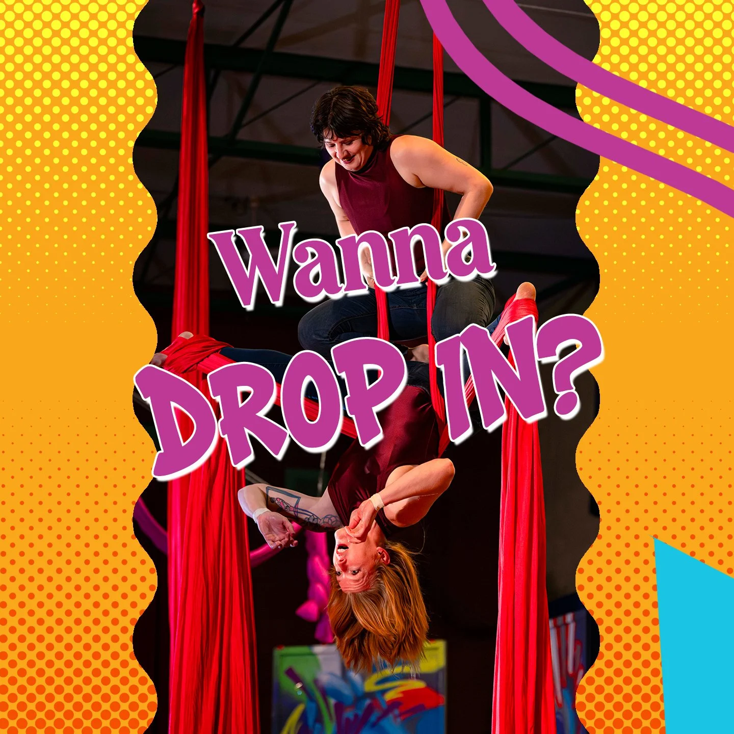 Not sure if Circus is for you? You can always drop-in on a class in the first 2 weeks of a new term!

For new students a drop-in class is only $22.80 (tax in)! Check out some of our BEGINNER classes to get you started:

🟣TUESDAY, May 5th &amp; 12th

