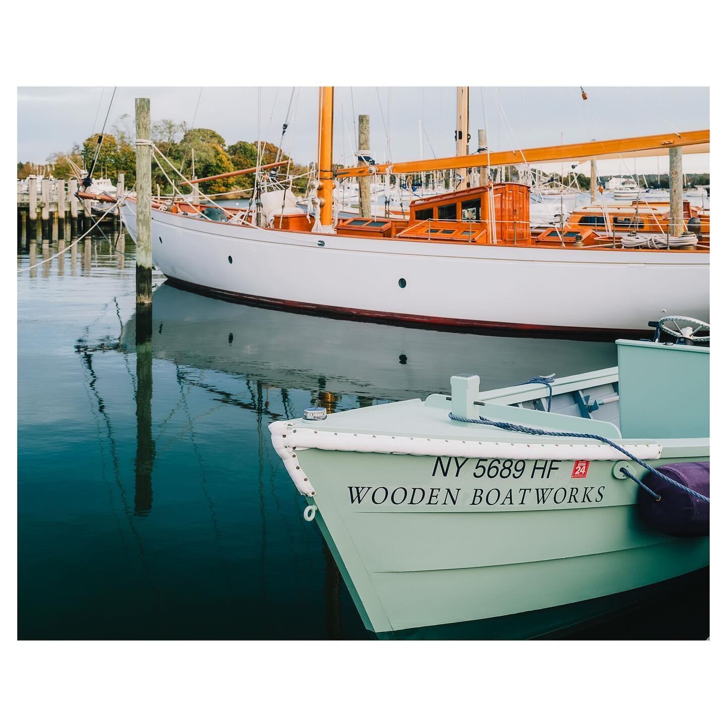 One of my favorite businesses on the North Fork is @woodenboatworks  When I'm not sure what to shoot, I like swinging by @townsend_manor_inn or @stonybrookelih to see what boats are being worked on. They do amazing work and treat these boats like the