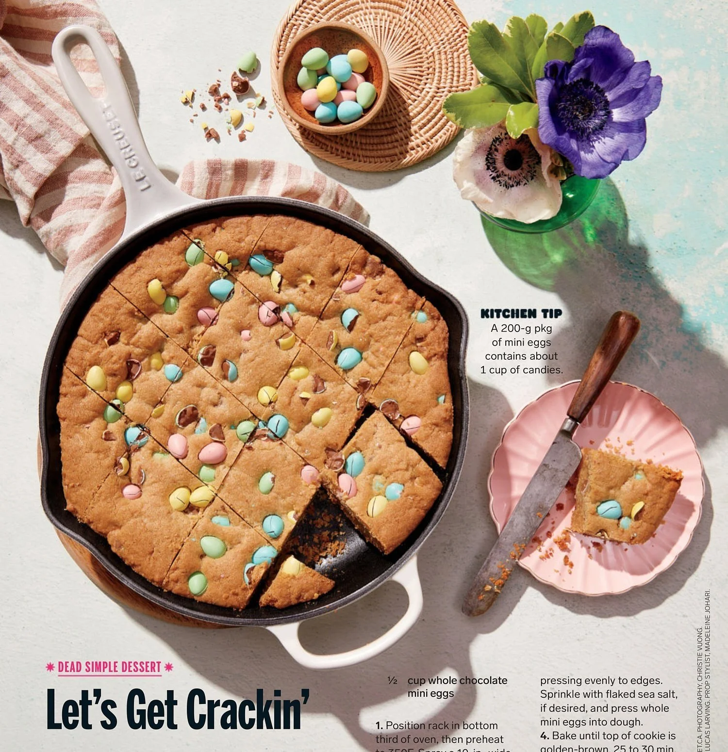 Chatelaine Magazine - Spring 2023 - Mini Egg Skillet Cookie
