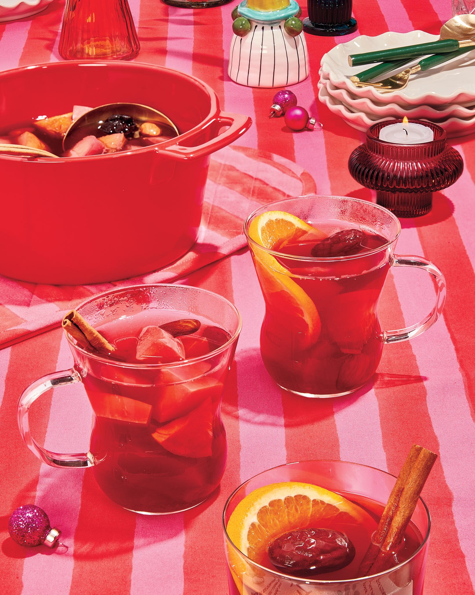 Hibiscus Christmas Punch Drink Photography | Chatelaine Holiday Editorial