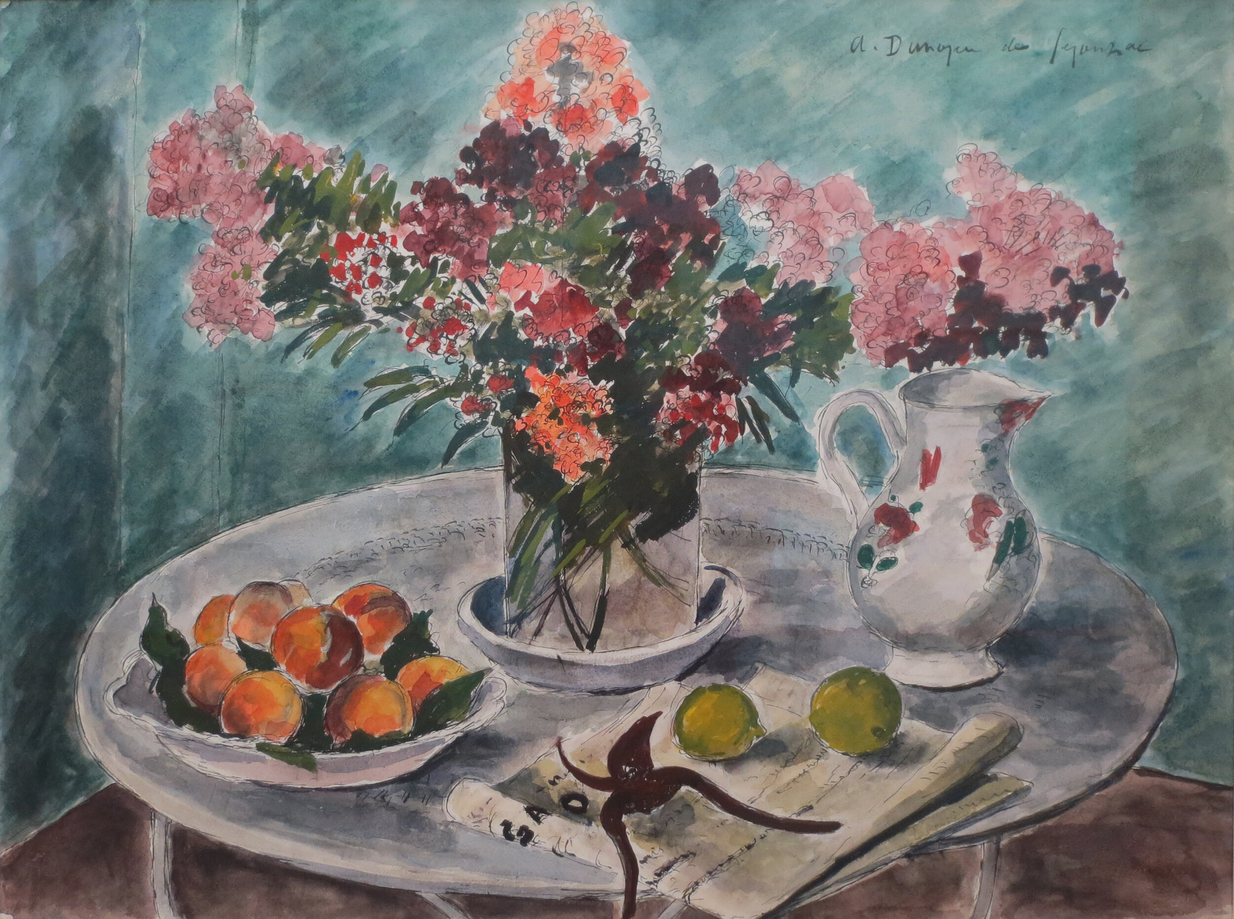 André Dunoyer de Segonzac, Still Life with Peaches