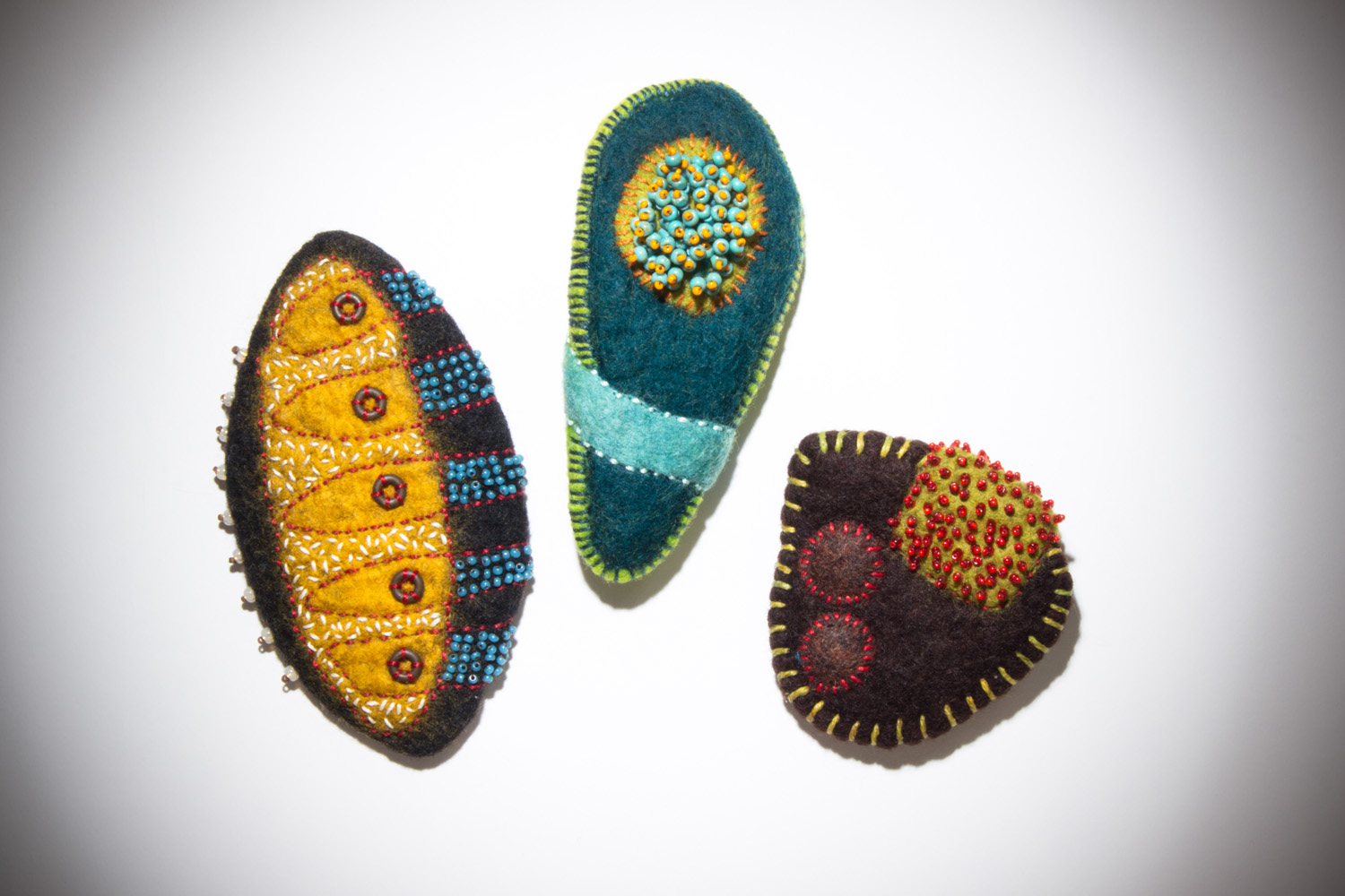 3 Brooches