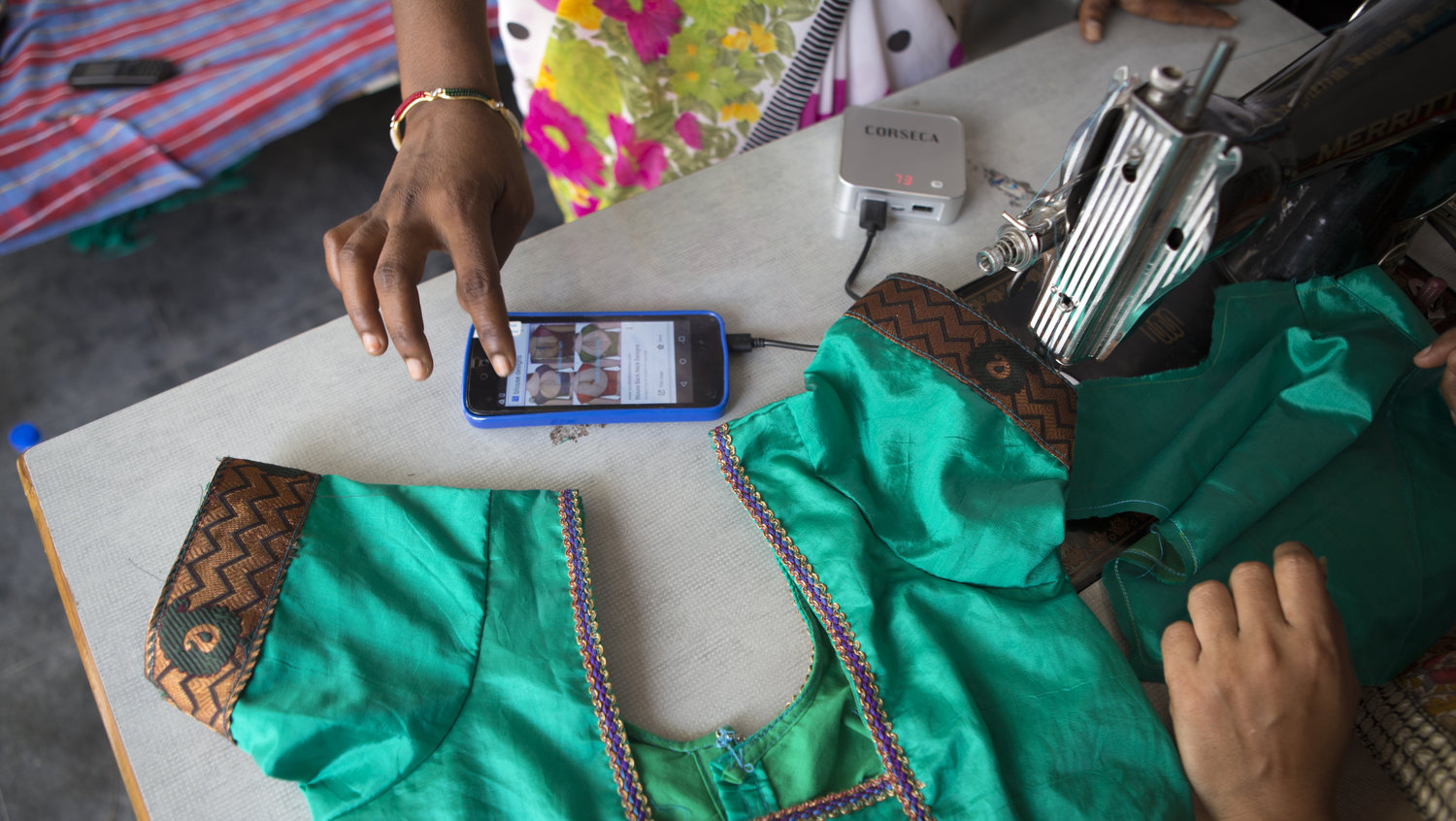 In April 2016, we travelled to India to research and document the program. We learned that women in rural India are the heart of the home and the nexus of their communities. We also observed that, when a woman gets online, it causes a ripple effect with benefits to many.