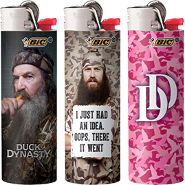 Bic Duck Dynasty Lighters Set of 8 
