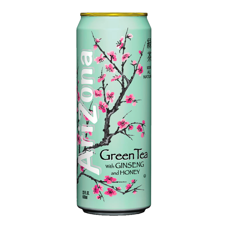 Arizona Green Tea Ginseng Honey Cans 23oz 24 Pack Chicago City Distributors Inc
