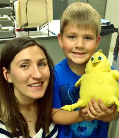 "It has been with such amazement that we have watched Emmett grow in his speech and become understood through the last few years by all individuals, not just his parents. We are so thankful and feel so blessed to have come upon these services. " -RiteCare Mom Laurie Pieper. (Above: RiteCare clinician Carrie Kenney, M.S., CCC-SLP with her one of her students)