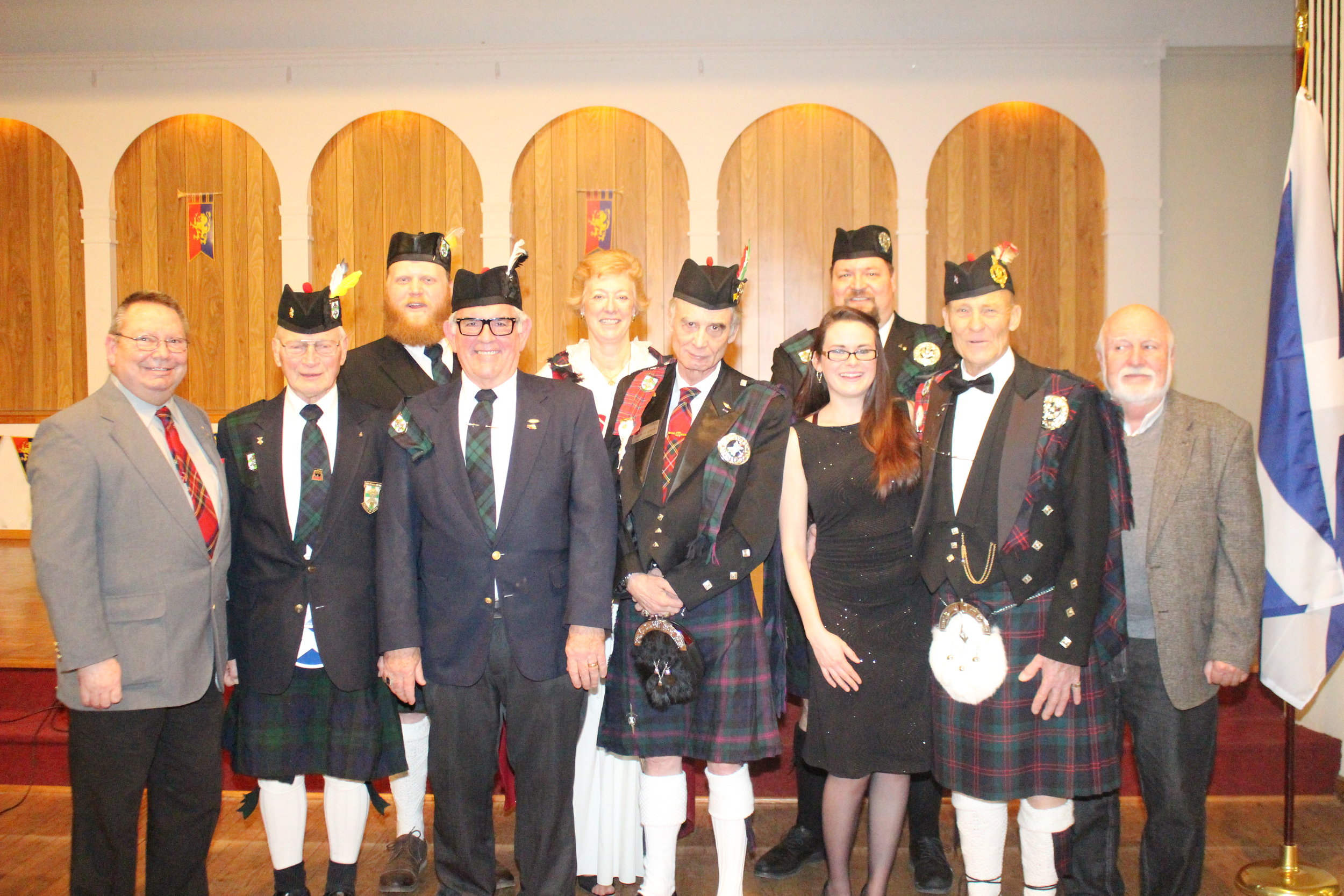 Lincoln Knights of St. Andrew at the 2016 Robert Burns Dinner
