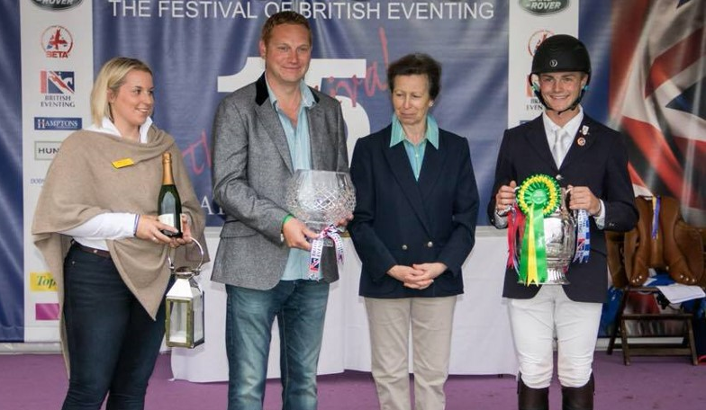 Corinthian Cup Winner at Gatcombe International Horse Trials - Prize Giving with Princess Anne