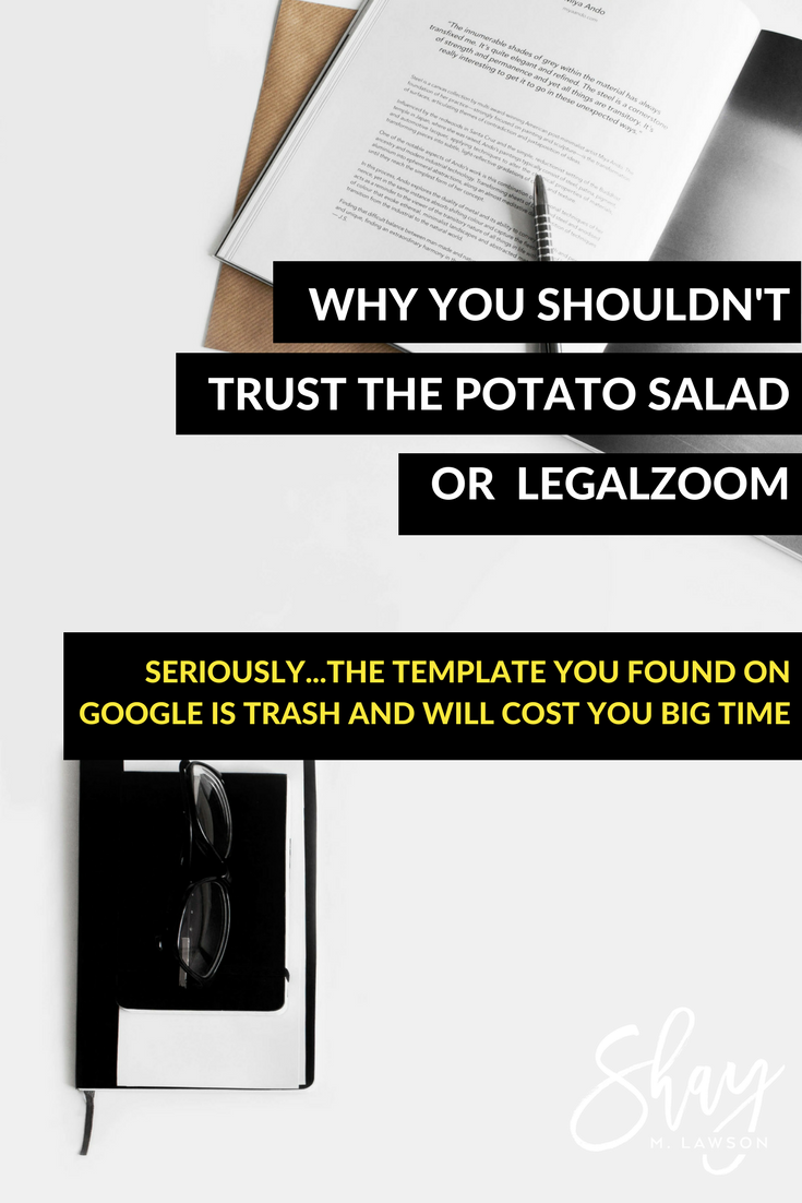 Buyer Beware Legalzoom Templates Are Not Your Friend Shay M Lawson Esq
