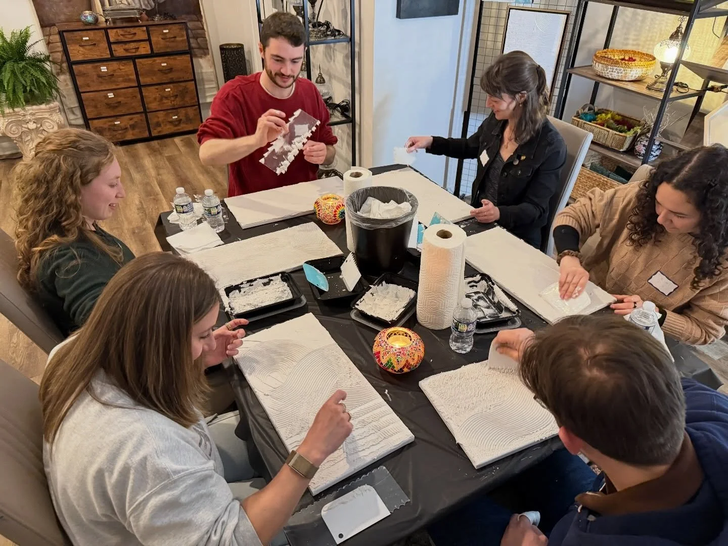 Wabi Sabi night with @mohonash was a blast! A little bit messy, and a lot of fun! Thanks to everyone who came out&hellip;if you want to pick up your art, it&rsquo;s on display in the Micah lobby! Come pick it up this week! 😀🎉 Also shoutout to @7fin