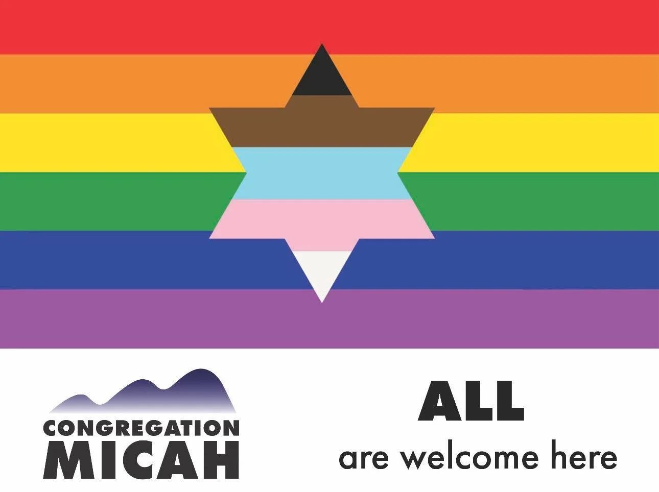 Did You Know?
The Jewish value of b'tzelem Elohim teaches that every person is created in the image of God.
At Congregation Micah, we believe our community is stronger when people can show up as their full, authentic selves and know they are welcomed