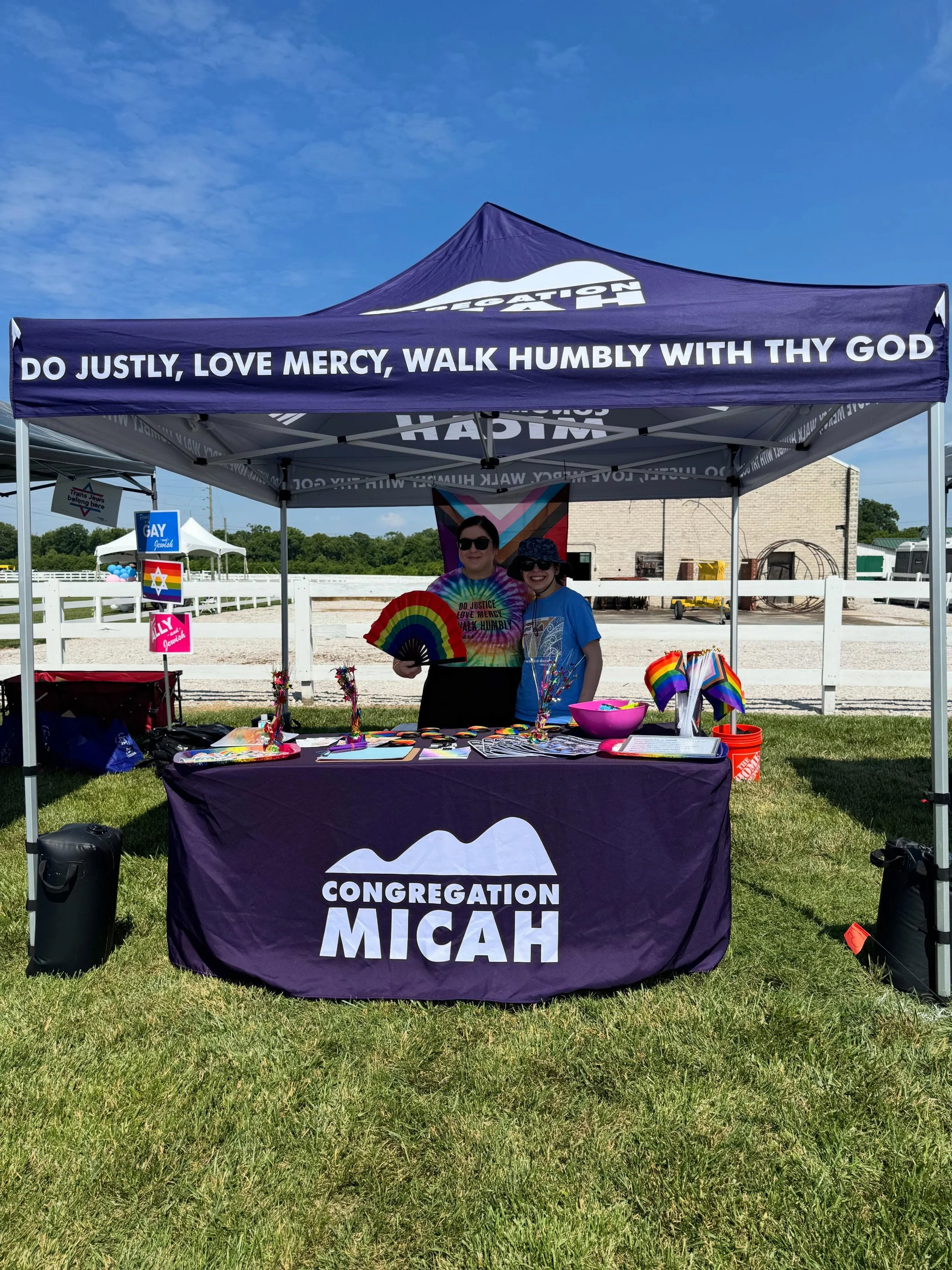 Who&rsquo;s coming to Franklin pride today? Congregation Micah will be there&mdash; stop by and say hello!❤️🌈🌈🌈
