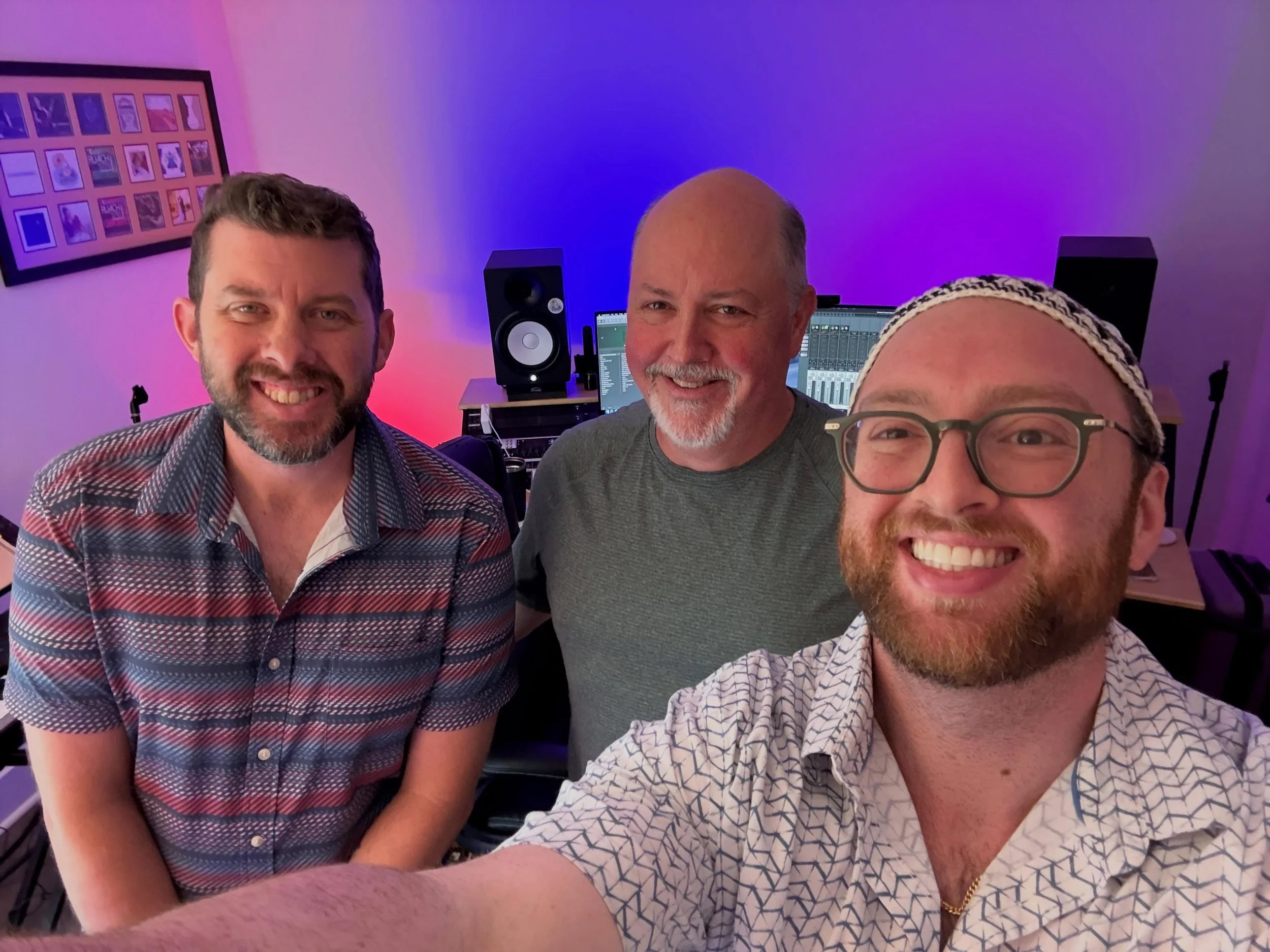Our musical team is in the studio recording some High Holy Day music for your enjoyment&hellip;can you believe the Jewish new year is already around the corner?? #musiccity #roshhashanah #jewishmusic
