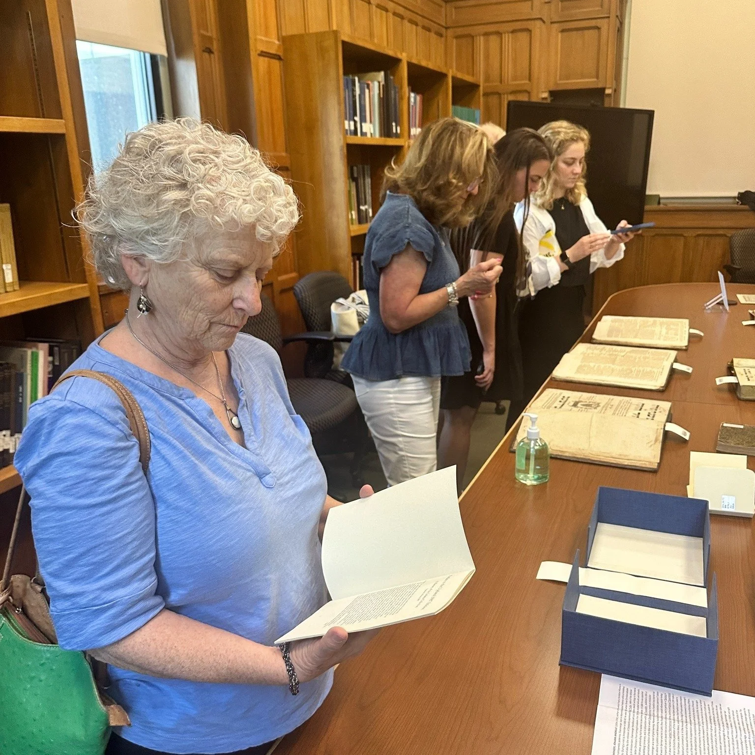 Yesterday, our congregants visited Vanderbilt University for a special guided tour of the Mary and Harry Zimmerman Judaica Collection. From historic Hebrew texts and rare prints to books and journals spanning generations, each item offered a fascinat