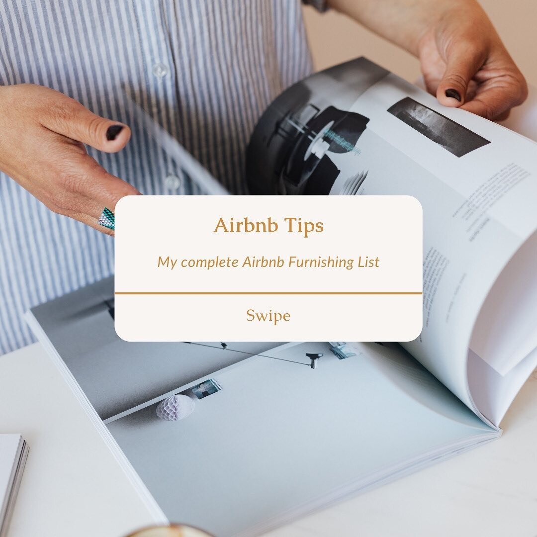 Looking to furnish your Airbnb, but have no idea where to begin? 🙈🏡

Grab my complete Furnishing Checklist that I personally use for each and everyone of my properties!

In this resource you will find a 15 page step-by-step checklist with everythin