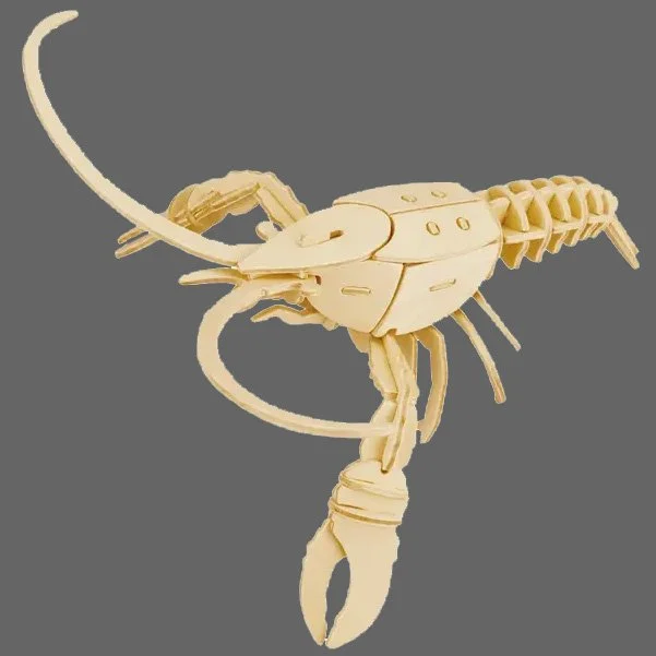 3D Wooden Puzzle: Lobster