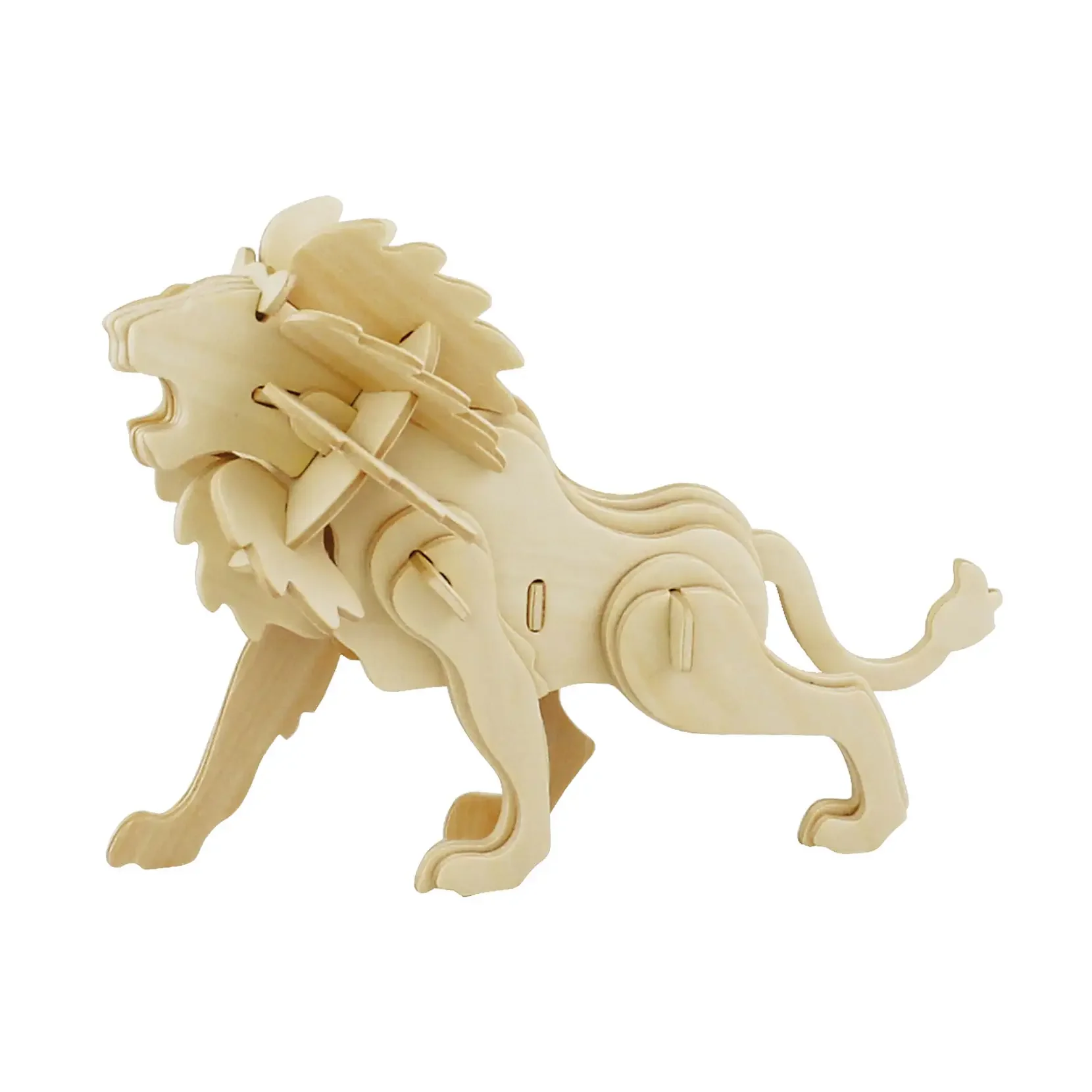 3D Wooden Puzzle: Lion