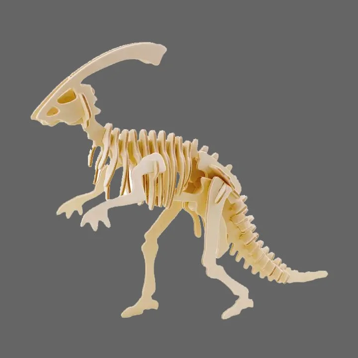 3D Wooden Puzzle: Parasaurus (Longhorn)