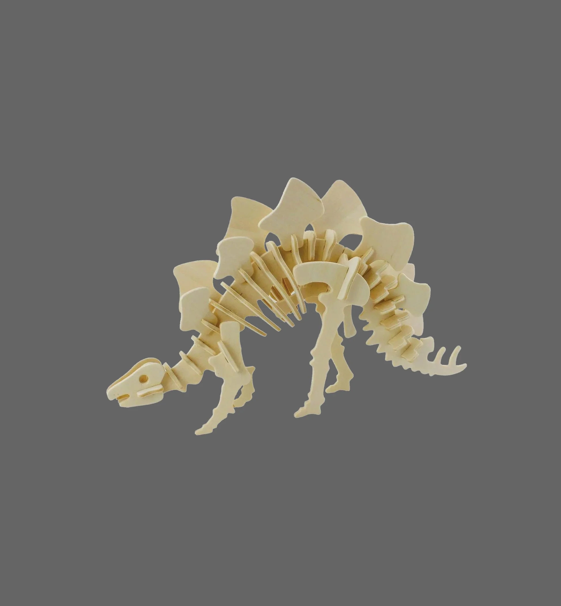 3D Wooden Puzzle: Stegosaurus