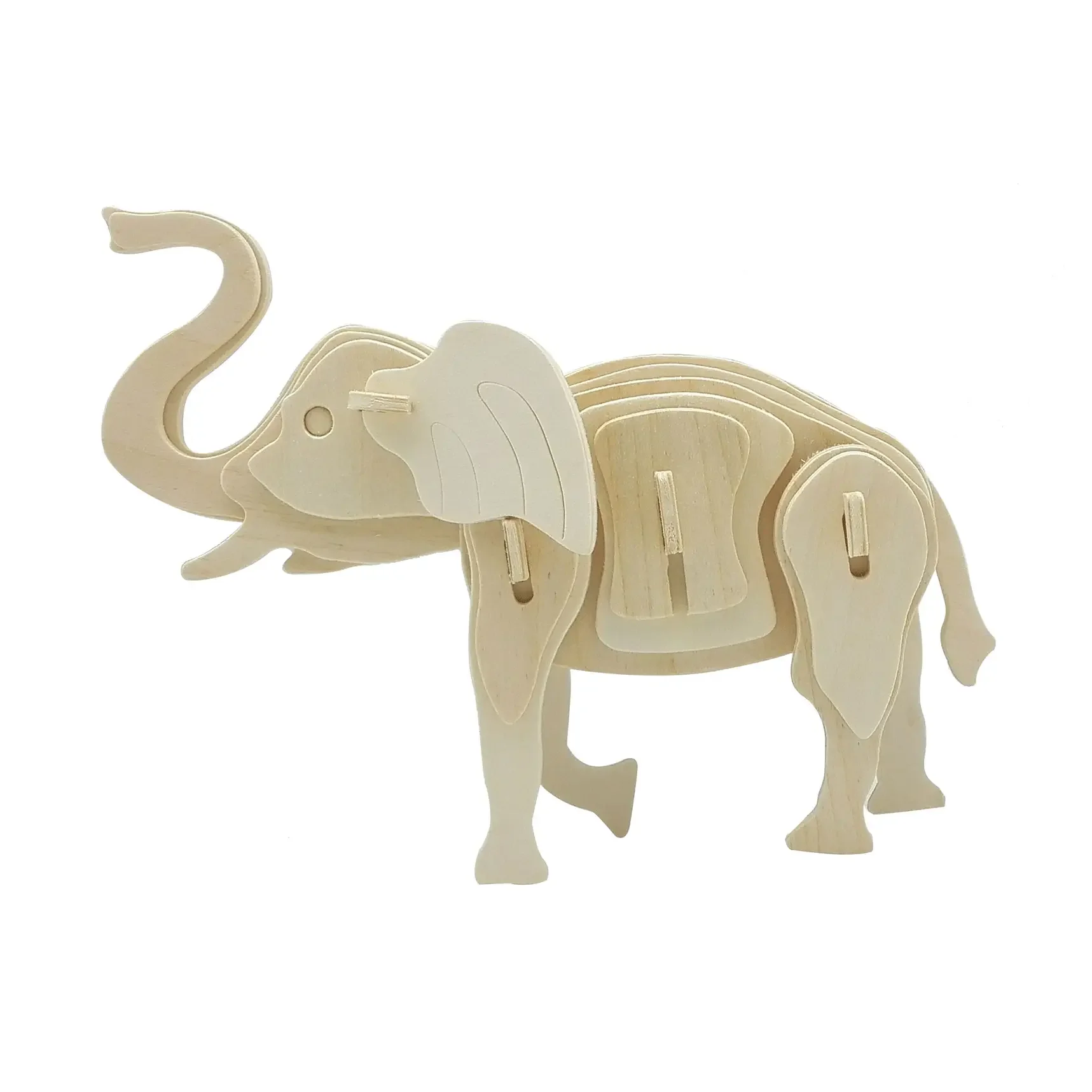 3D Wooden Puzzle: Elephant