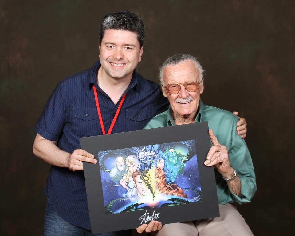 Stan Lee & Me with my Comic Book Cover
