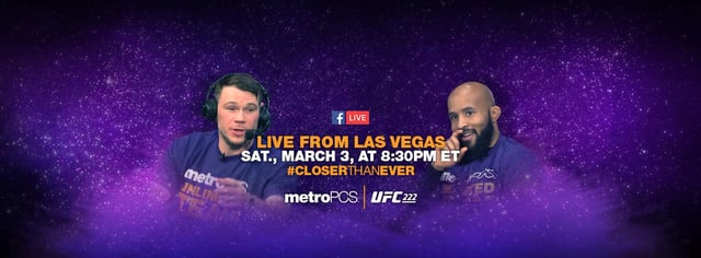 UFC 222 Facebook cover