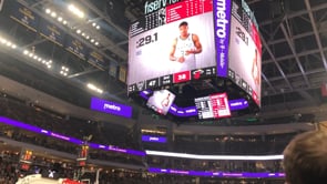 Animated graphics for Metro by T-Mobile on Milwaukee Buck's Jumbotron