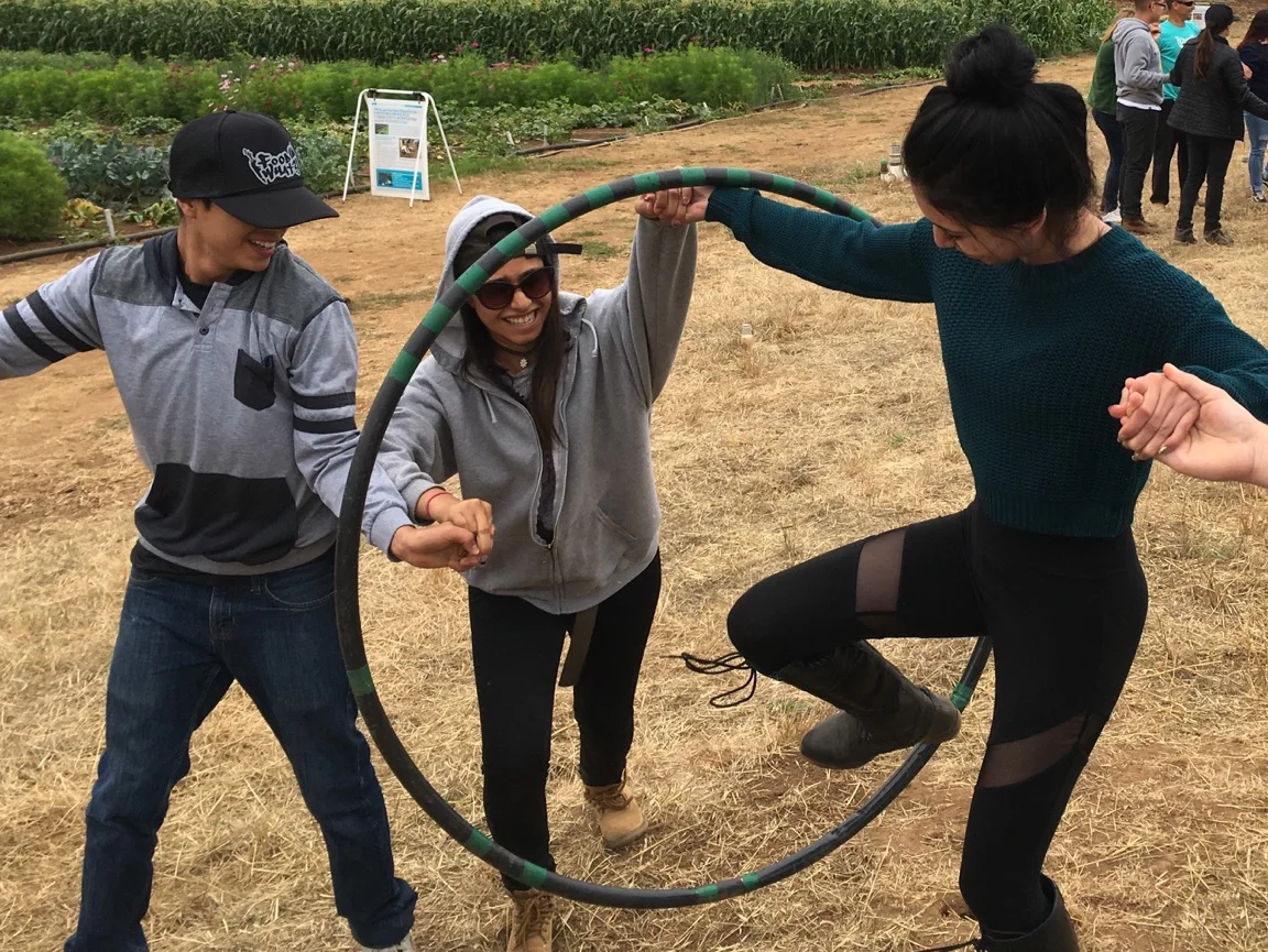 Manny (left side) in the Hula-Hoop Pass game this summer! "Since I was a kid I haven’t had much of a chance to just mess around...to be a kid. Life’s been hard. But in this job I’ve upped my level of maturity, opened up a lot more, and learned how to have a serious conversation. And the cooking is fun like when I'm with my mom in the kitchen!"