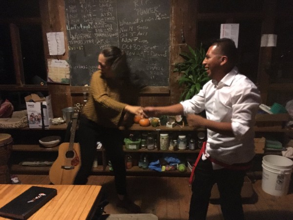 BONUS SHOT: SPONTANEOUS SALSA PARTY AFTER DINNER WITH URIEL SHOWING IRENE AND THE YOUTH HOW IT'S DONE!