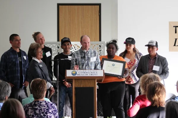 It is my incredible privilege to share that FoodWhat has been selected by the Pajaro Valley Community Health Trust as the 2017 organizational recipient of the Phil Rather Leadership Award! This award, conferred annually, recognizes one individual and one organization that exercises exemplary leadership in promoting health and quality of life for residents of the Pajaro Valley - especially to those who are most marginalized – and who uphold the legacy of Phil Rather's incredible service and heart in serving the local Pajaro community. In receiving this award at the Health Trust on Wednesday night, FoodWhat was honored for our dedication and innovative approach in providing Pajaro Valley youth with opportunities to lead food systems transformation that fosters an environment in which all individuals have a relationship with, and access to, healthy food, and for FoodWhat’s impact on the youth we serve through their significant and lasting diet change and overall health transformation.
