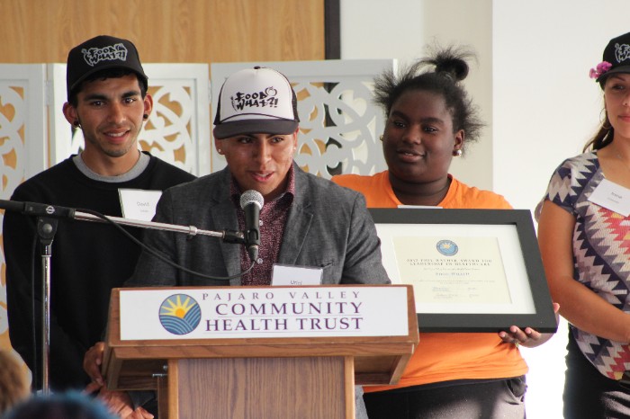 Joining FoodWhat Director, Doron Comerchero, in receiving the Phil Rather Award at the Pajaro Valley Health Trust this past week, FoodWhat Alum, Uriel Reyes, shared a very personal and articulate assessment of his own path to health and advocacy while offering some deeeeeep nuggets about the role of food in our society today. Watch Uriel's inspiring speech by clicking HERE It's worth your time...