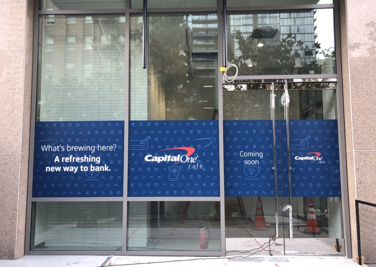 CAPItal one cafe - material used - Arlon 4600lx with matte lam