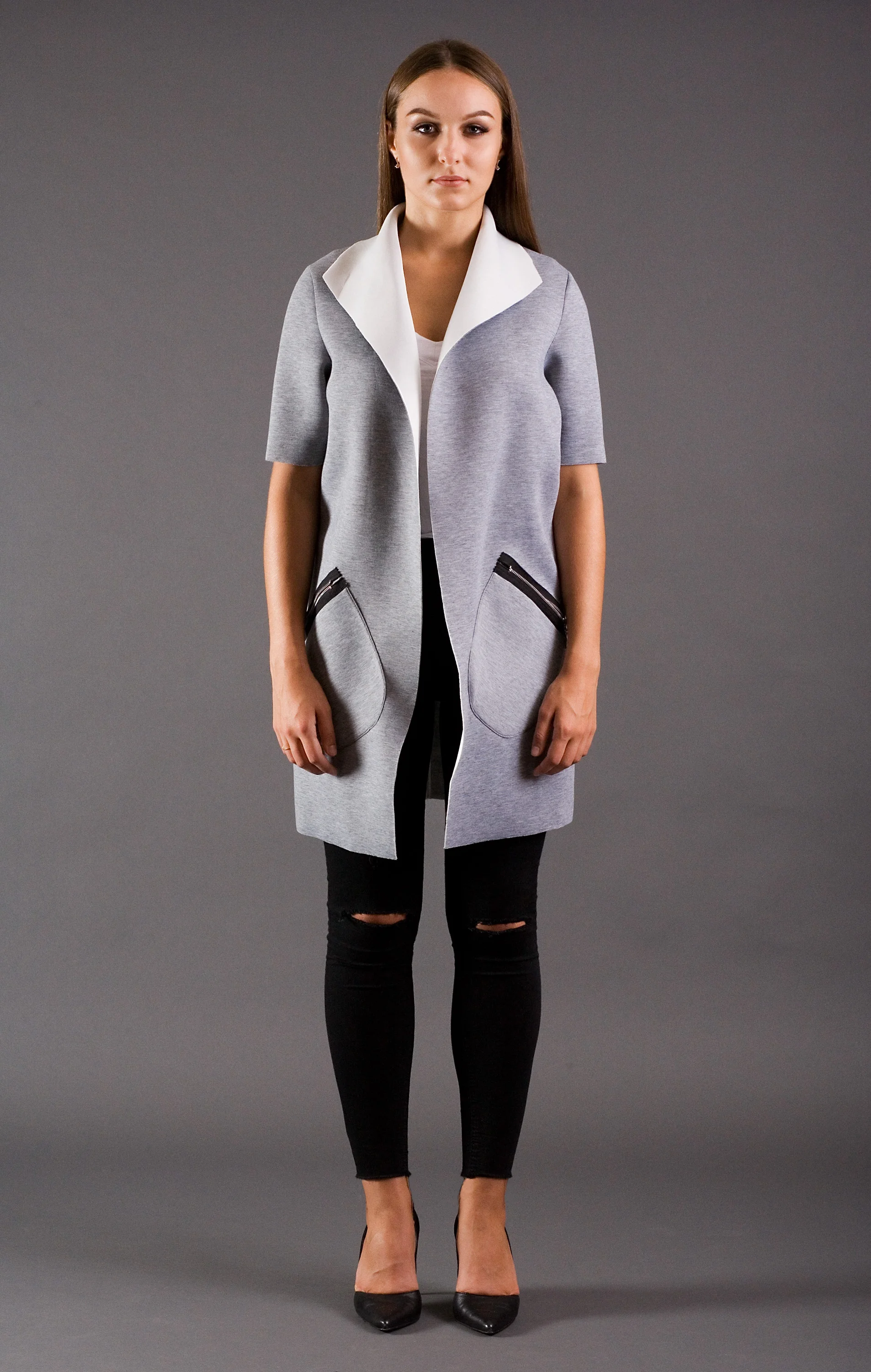 Long Vest with Notch Collar Lapel (sb1513)