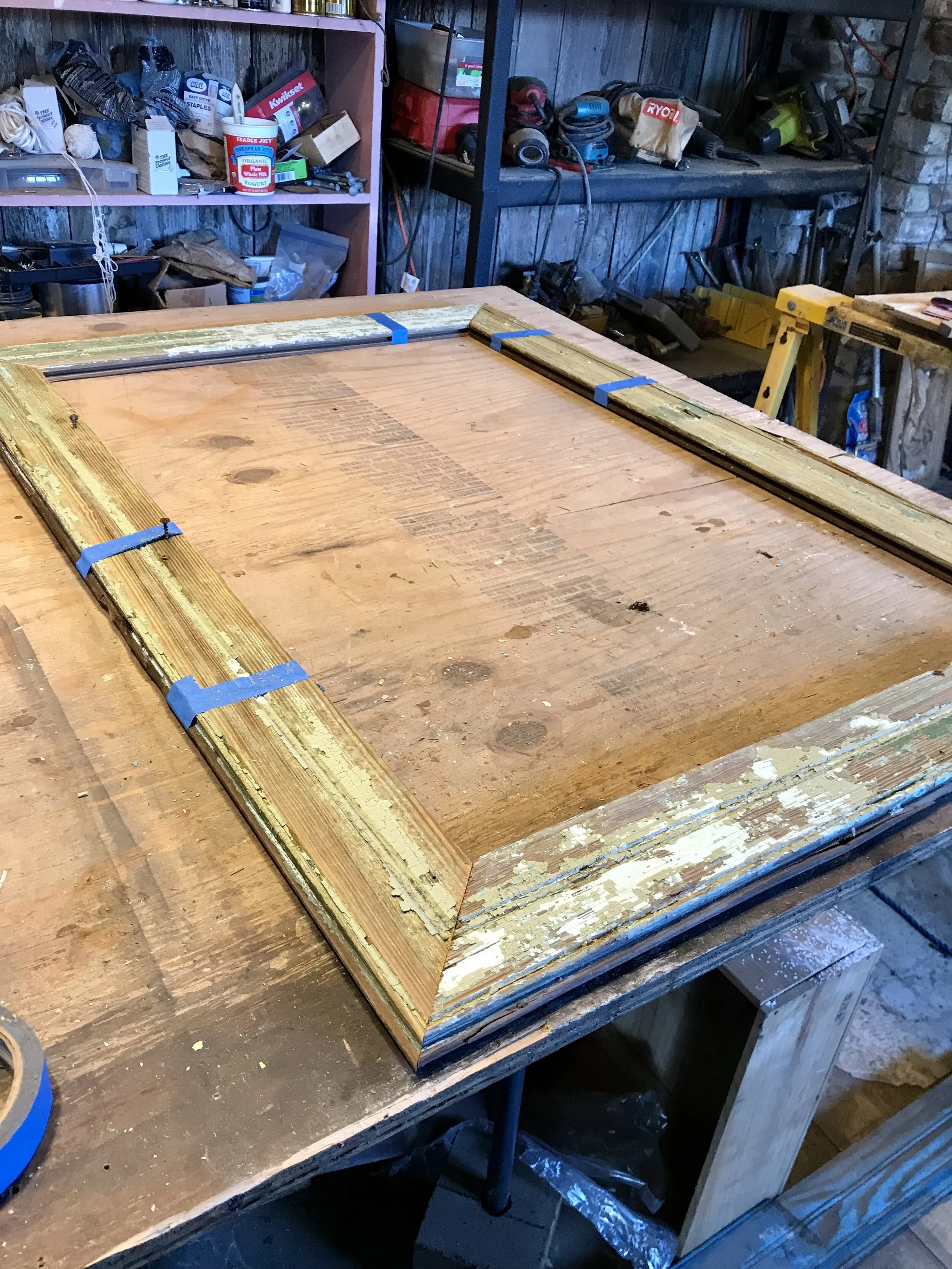 Frame in progress