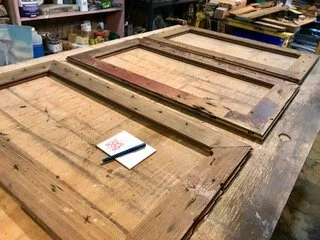 Natural reclaimed wood frames