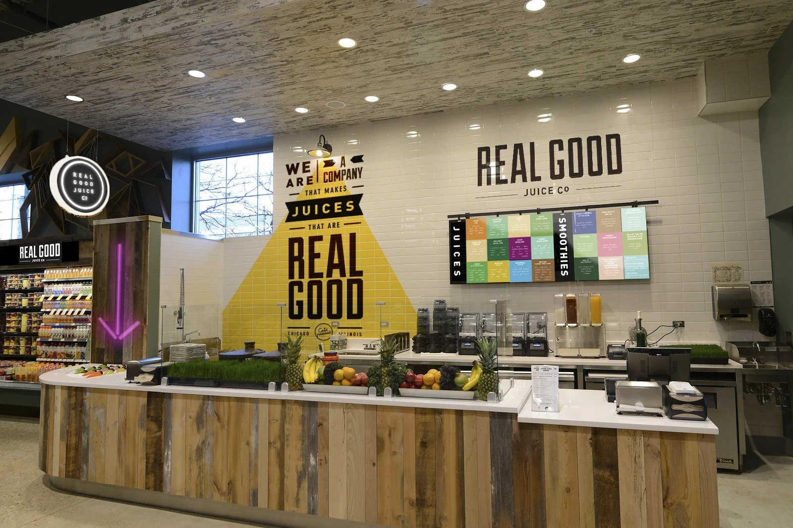 Mock up for Whole Foods Storefront