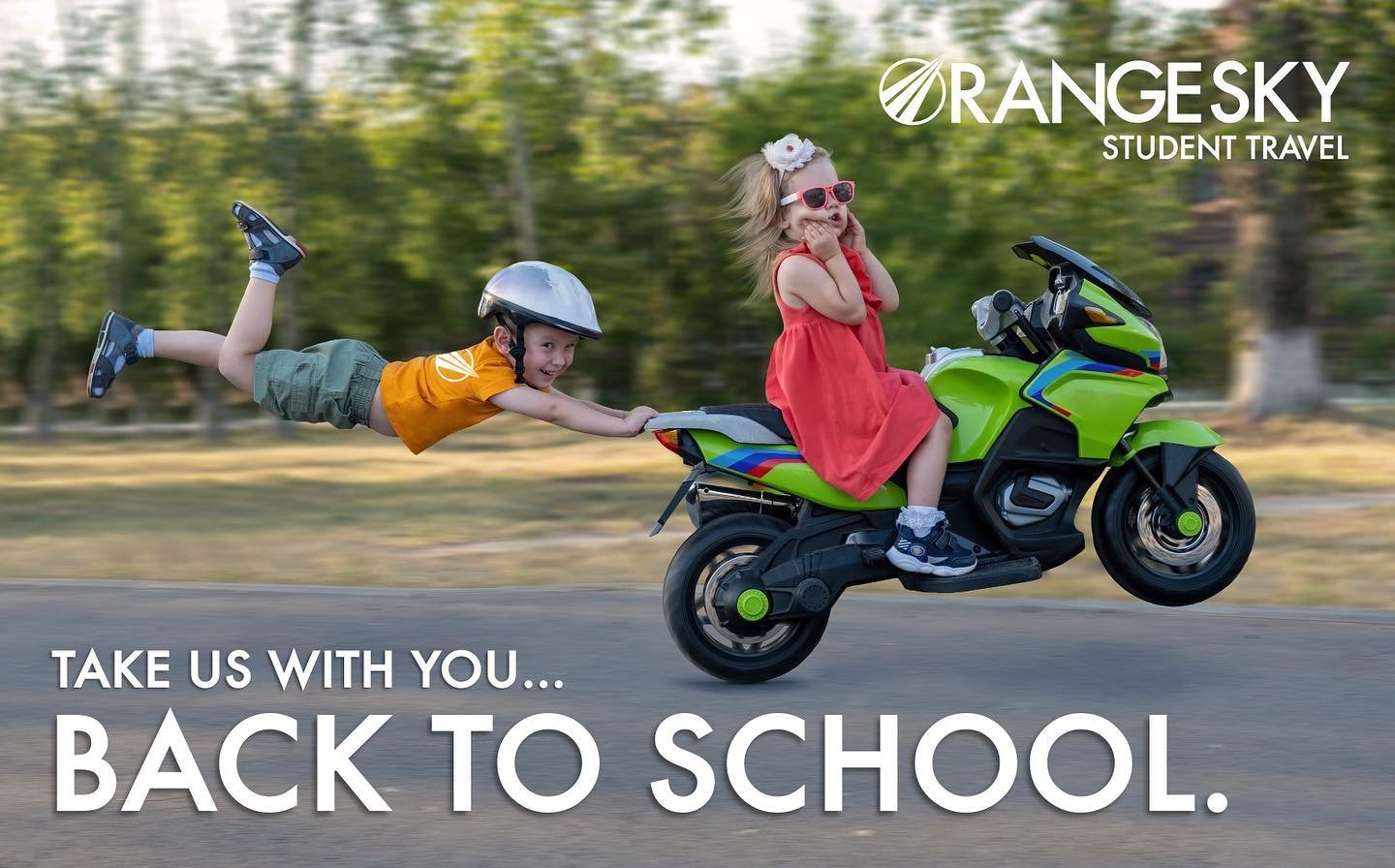 Hang on tight&hellip;we&rsquo;re headed back to school. Wishing a smooth and encouraging first few weeks to our educator partners!

#orangeskytravel
#backtoschool