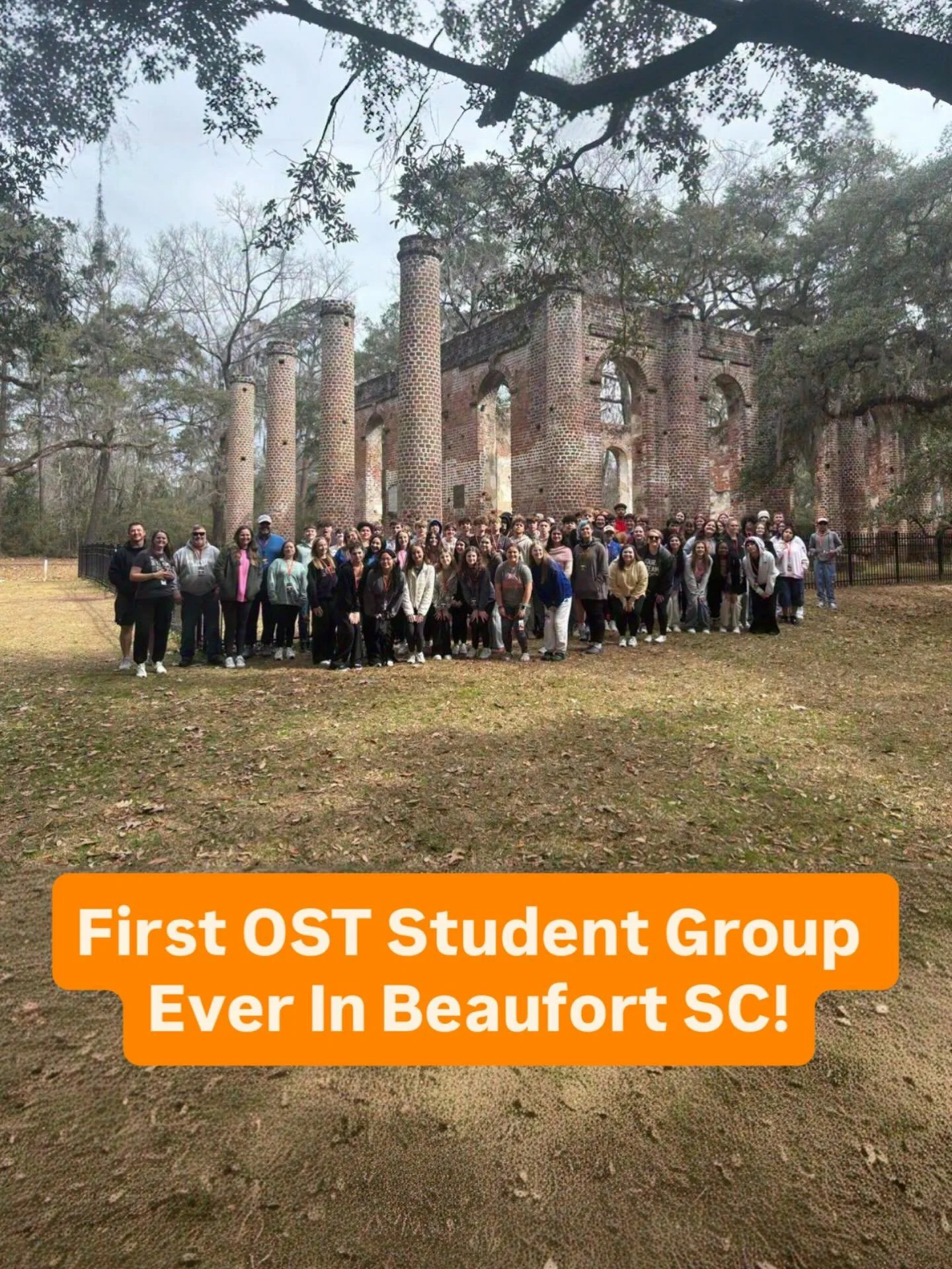 First stop&mdash;Sheldon Church Ruins! 
#Beaufort#fieldtrips#orangeskytravel