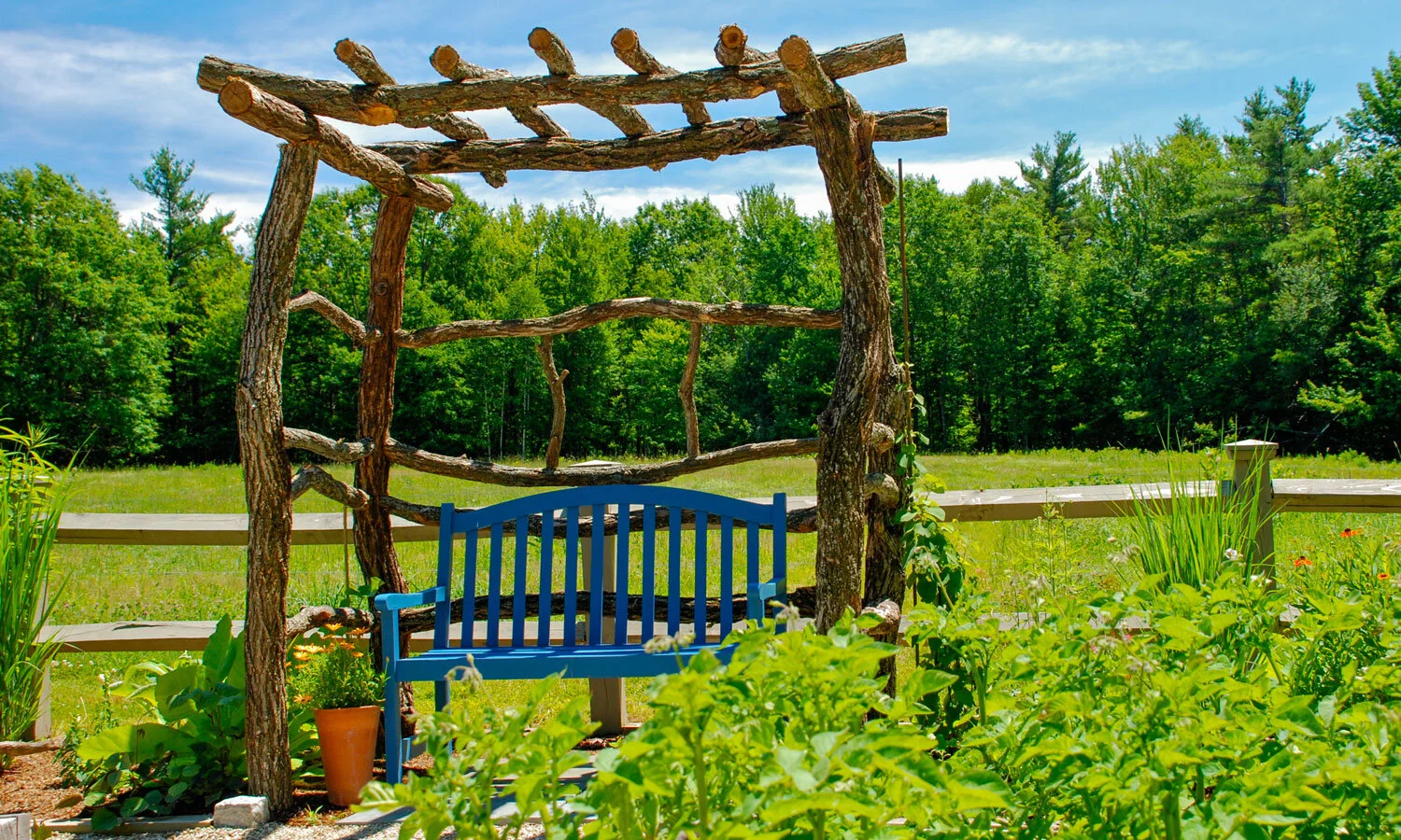 Hand crafted arbor for your home or garden